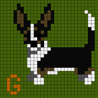Gere Corgi Cardigan Knitting Chart Pattern