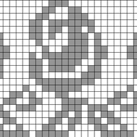 Rose for hat pattern