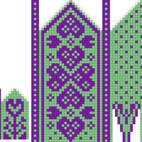Heart mittens! (left)
