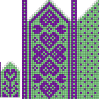 Heart mittens! (right)