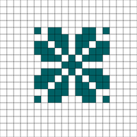 Duplicate stitch pattern 
