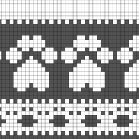 paw print fairisle
