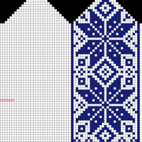 Mitten, Adult S, 60x68, Star
