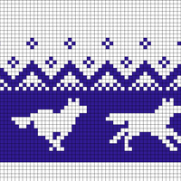Running Wolves (50 stitches)