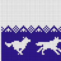 Running Wolves (48 stitches)