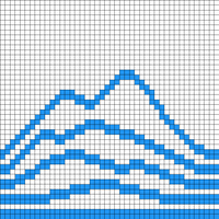 Mountains (44 stitches)