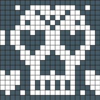Skull heart hat