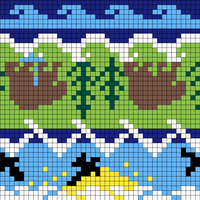 Mini Stocking-Pacific NW (50w x 42h)