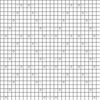 Zigzag Lace Baby Blanket Chart 2