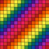 Rainbow blanket