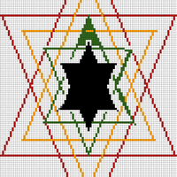 4 Color Star of David #2c