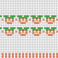 Peach Fair Isle