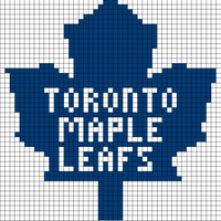 Blue maple leafs with words