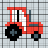 tracteur rouge