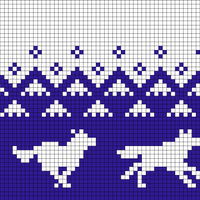 Copy of Copy of Running Wolves (50 stitches)