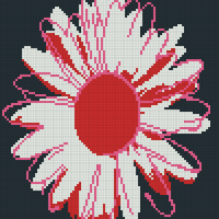 Gerbera Sketch Pattern