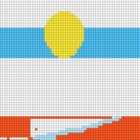 intarsia mountains