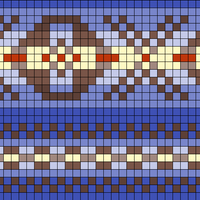 Neutral blue with dark blue
