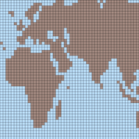 Copy of map of the world hat