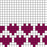Hearts for 8 ply