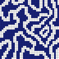 Blue and White