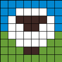 Simple sheep pattern 8x8