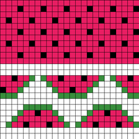 Watermelon Hat Youth/Adult Chart
