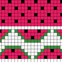 Watermelon Hat Baby Chart