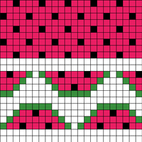 Watermelon Hat Toddler Chart 