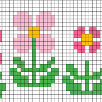 Copy of 3 Flowers & Bee