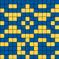 blue and yellow