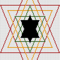4 Color Star of David #2c