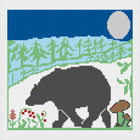 Bear Pillow Front