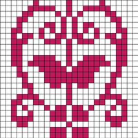 Filet crochet lace 411 no.4