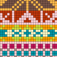 Gráfico del cuerpo  jersey fair isle