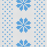 Double knit Winter Flower 