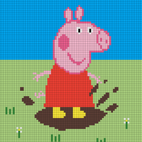 Peppa Pig Intarsia