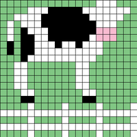 cow right facing