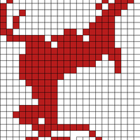 Copy of 35 Row Jumping Reindeer Motif for Stocking 