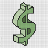 Dollars zipper