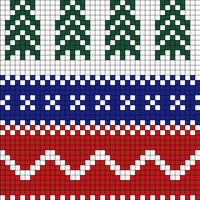 XMAS - RED BLUE GREEN WHITE