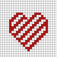 Candy cane Heart