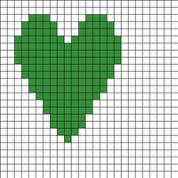 Heart - baby blanket