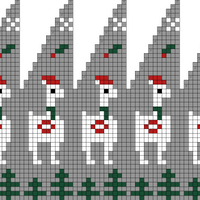 Christmas Llamas Hat
