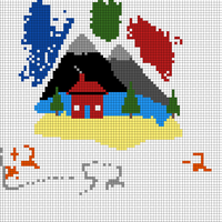 Cabin by the mountains