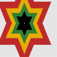4 Color Star of David #2d