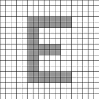 Letter E