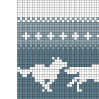 Running Wolves Wolf (50 stitches)