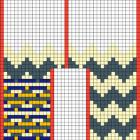 Hygge zig zag scarf