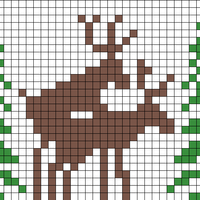 colored deer